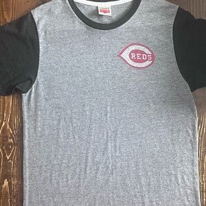 HOMAGE Gray and Black Reds Logo T-Shirt